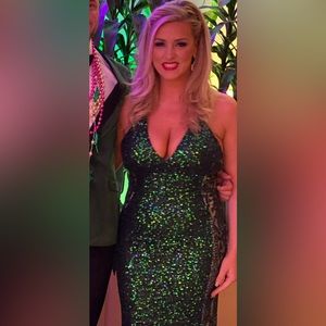 Stunning green sequin formal